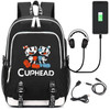 cuphead New Laptop External USB Charge Backpack