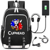 cuphead New Laptop External USB Charge Backpack