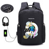 Japan anime Adventure Time USB Charge Anti Theft Backpack