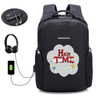 Japan anime Adventure Time USB Charge Anti Theft Backpack