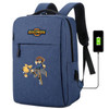 Digimon Adventure usb charging canvas Backpack