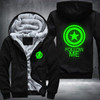 Captain America Luminous Fashion Thicken Zipper Men cardigan Sweatshirts