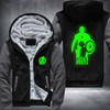 Captain America Luminous Fashion Thicken Zipper Men cardigan Sweatshirts