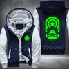 Captain America Luminous Fashion Thicken Zipper Men cardigan Sweatshirts