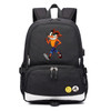 Teenagers Crash Bandicoot usb charging canvas Backpack