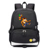 Teenagers Crash Bandicoot usb charging canvas Backpack