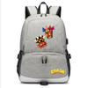 Teenagers Crash Bandicoot usb charging canvas Backpack