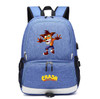 Teenagers Crash Bandicoot usb charging canvas Backpack