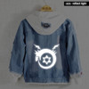 Fullmetal Alchemist Anime Edward Elric Fashion Denim Jacket