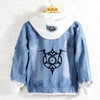 Fullmetal Alchemist Anime Edward Elric Fashion Denim Jacket