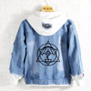Fullmetal Alchemist Anime Edward Elric Fashion Denim Jacket