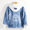 Fullmetal Alchemist Anime Edward Elric Fashion Denim Jacket