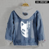Anime Demon Slayer Kimetsu no Yaiba hoodie Kamado Tanjirou Hashibira Inos reflect light Denim Jacket