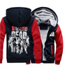 The Walking Dead Streetwear Printing Pattern Thicken Fleece Zipper Hoodies Jacket