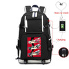 My Hero Academia Printed Black Large Capacity Waterproof Unisex Casual School Backpack