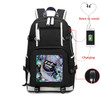 My Hero Academia Printed Black Large Capacity Waterproof Unisex Casual School Backpack