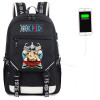 One Piece Luffy Chopper Skull Law USB Port Backpack