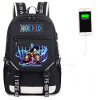 One Piece Luffy Chopper Skull Law USB Port Backpack