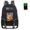 One Piece Luffy Chopper Skull Law USB Port Backpack