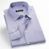 Classic twill business men's shirts long sleeve turndown collar plus size 5xl dress shirt