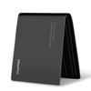 Men's Short Wallet Black Brown Leather Bifold