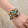 Natural Stones Charm Wrap Handmade Boho Bracelet