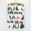 New fashion Flower Elephant printed t shirts women summer dresses  novelty design casual top tees for girls