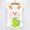 New fashion Flower Elephant printed t shirts women summer dresses  novelty design casual top tees for girls