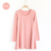 New Fashion Clothes Women Dress 100% Cotton Autumn Winter Dress Female Long Sleeve Dress O-Neck Woolen Dresses