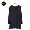 New Fashion Clothes Women Dress 100% Cotton Autumn Winter Dress Female Long Sleeve Dress O-Neck Woolen Dresses