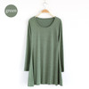 New Fashion Clothes Women Dress 100% Cotton Autumn Winter Dress Female Long Sleeve Dress O-Neck Woolen Dresses