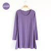 New Fashion Clothes Women Dress 100% Cotton Autumn Winter Dress Female Long Sleeve Dress O-Neck Woolen Dresses