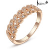 Rose Gold Plated Austrian Engagement Ring