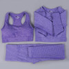 Vital Seamless Yoga Set Fitness Clothing High Waist Gym Leggings+Padded Push Up Sports Bra