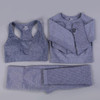 Vital Seamless Yoga Set Fitness Clothing High Waist Gym Leggings+Padded Push Up Sports Bra