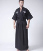 Vintage Black Japanese Men Warrior Kimono Traditional