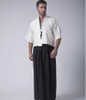 Vintage Black Japanese Men Warrior Kimono Traditional