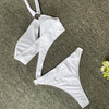 Hollow Halter Collar Bikini Swimsuit