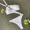 Hollow Halter Collar Bikini Swimsuit