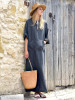 Solid Color Side Split Maxi Long Dress