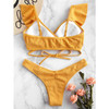 Solid Color Sexy Split Bikini-2