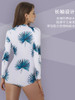 Sexy Connected Women Swimming Suit Hot Spring Long Sleeve Slim Surfing Diving Suit Swimming Suit