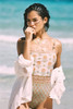Single-breasted Shirt Beach Sunscreen Skirt Holiday Casual Skirt Bikini Blouse