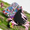 National Style Embroidery Canvas Tassel Shoulder bag