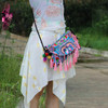 National Style Embroidery Canvas Tassel Shoulder bag