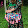National Style Embroidery Canvas Tassel Shoulder bag
