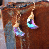Bling Magic Moon Eardrop Pendant Handmade Wire Earrings