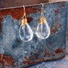 Bling Magic Moon Eardrop Pendant Handmade Wire Earrings