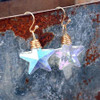 Bling Magic Moon Eardrop Pendant Handmade Wire Earrings