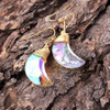 Bling Magic Moon Eardrop Pendant Handmade Wire Earrings